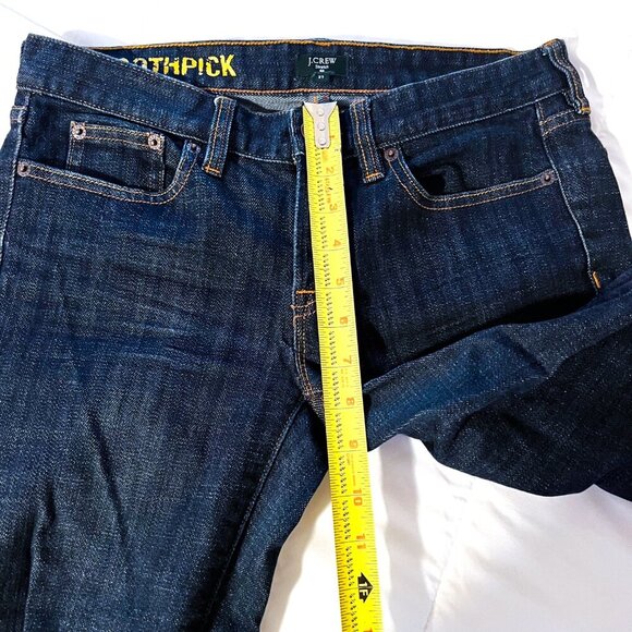 J.Crew Dark Wash Ever Stretch Skinny Ankle Toothpick Jeans 27 - Picture 15 of 16